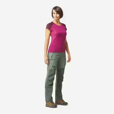 Pantalón de montaña y trekking resistente Mujer Forclaz MT500