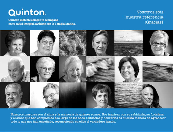 Quinton homenajea a los mayores, y los sitúa como referentes, en su calendario para este 2025