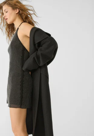 Vestido corto tul brillos