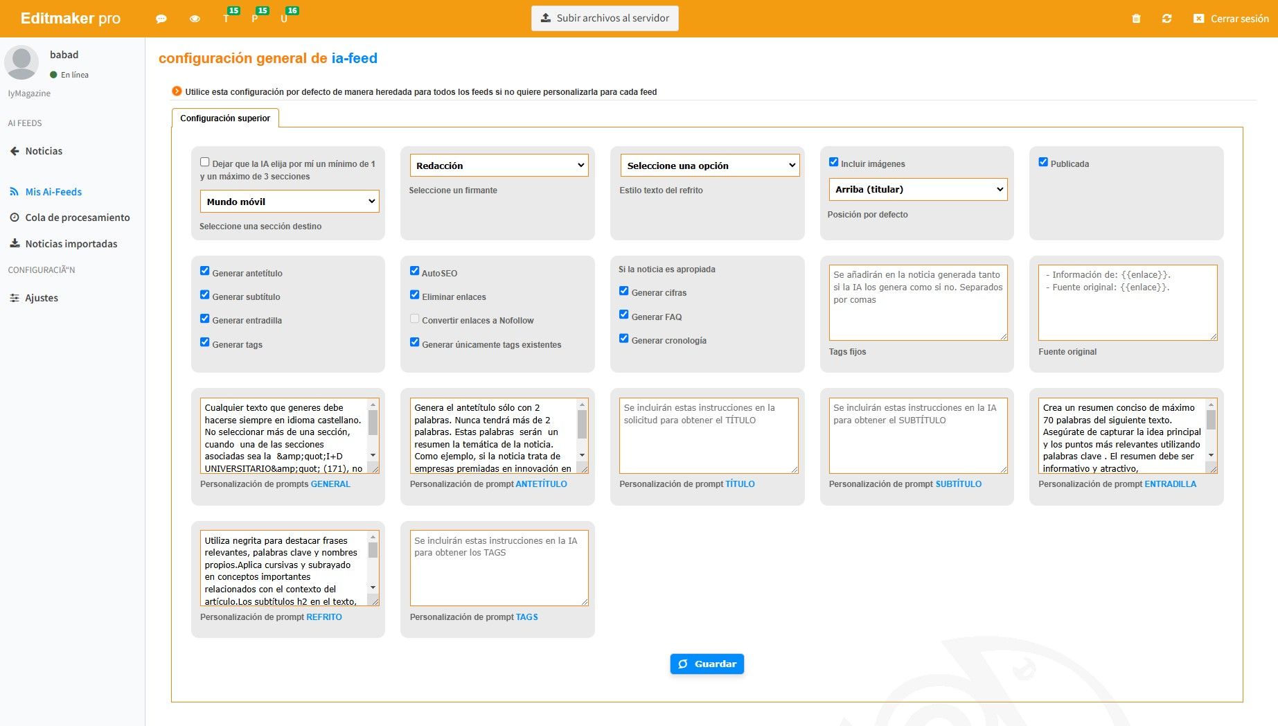 La automatización con IA de Cibeles optimiza la creación de artículos y la gestión de feeds de noticias