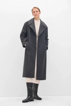 Abrigo largo paño Cortefiel