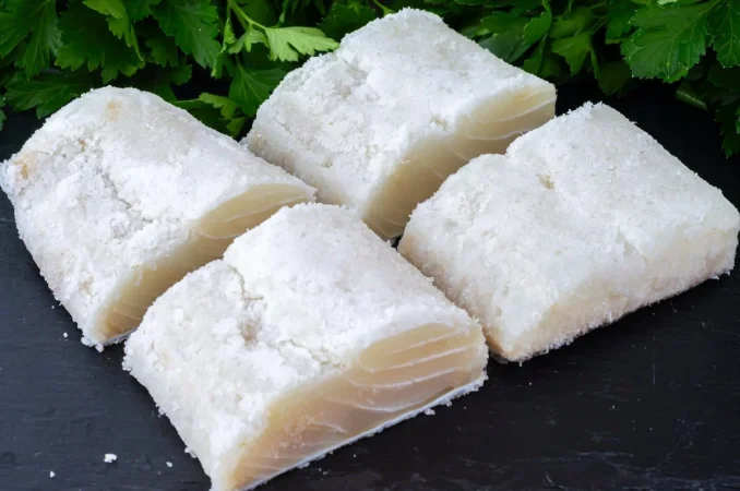 Elementos para preparar el Bacalao a la vizcaína para una familia de cuatro