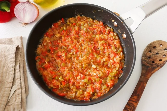 Para hacer el sofrito del chef José Andrés