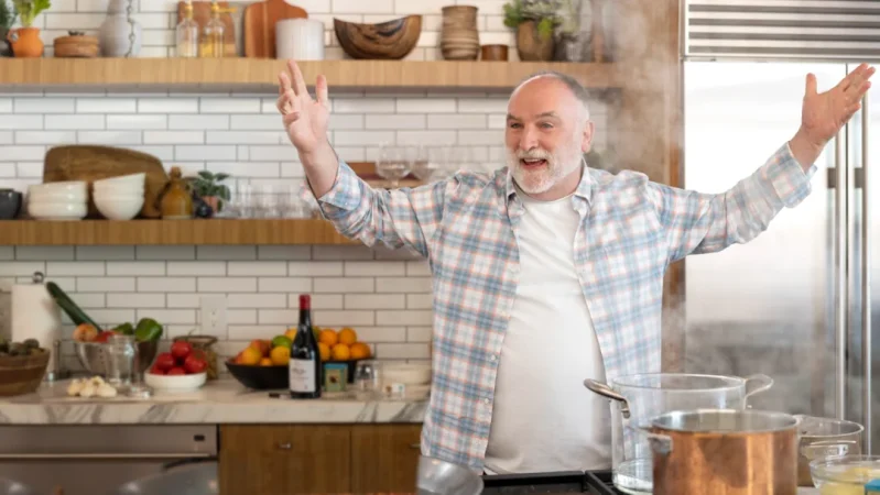 Preparación del sofrito de José Andrés