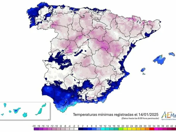 Temperaturas bajas récord en distintas localidades
