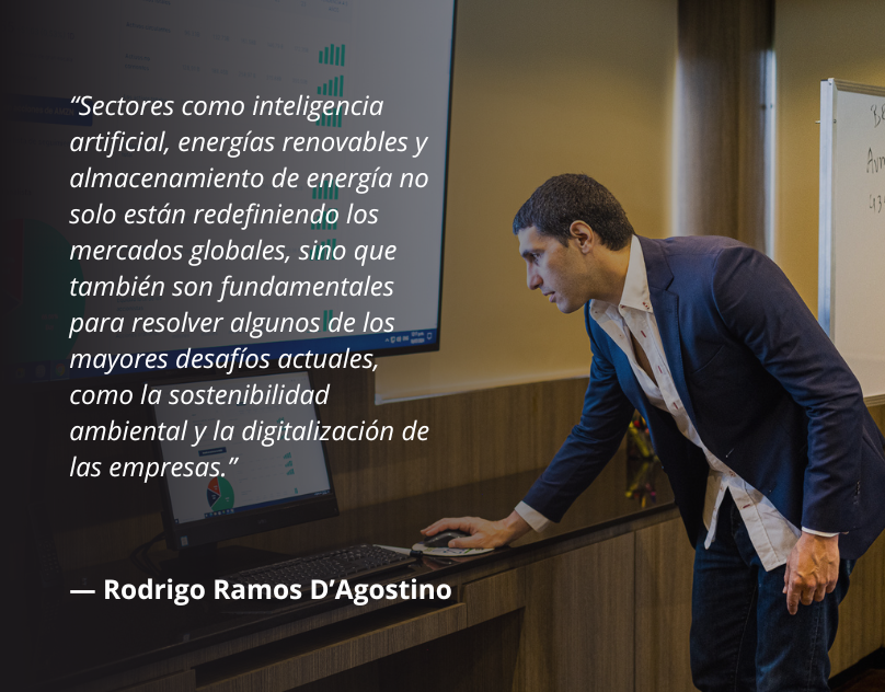 Rodrigo Ramos D’Agostino y Grupo Capital exploran inversiones en sectores tecnológicos y energéticos