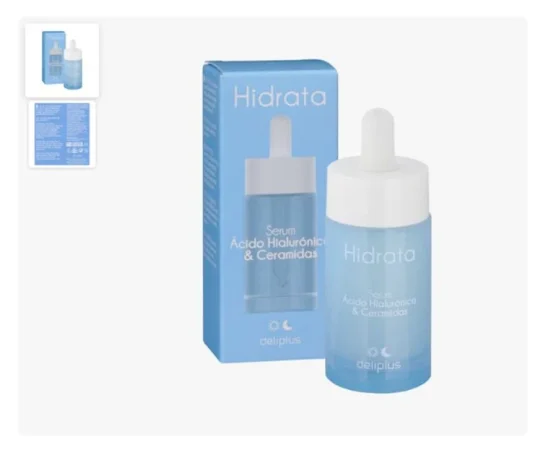 Sérum facial Ácido Hialurónico y Ceramidas Deliplus Hidrata todo tipo de piel