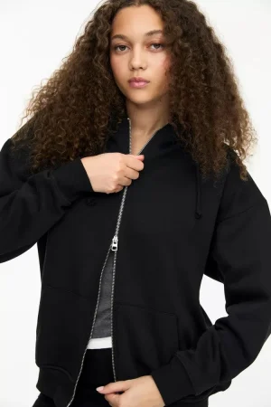 Sudadera oversize capucha cremallera