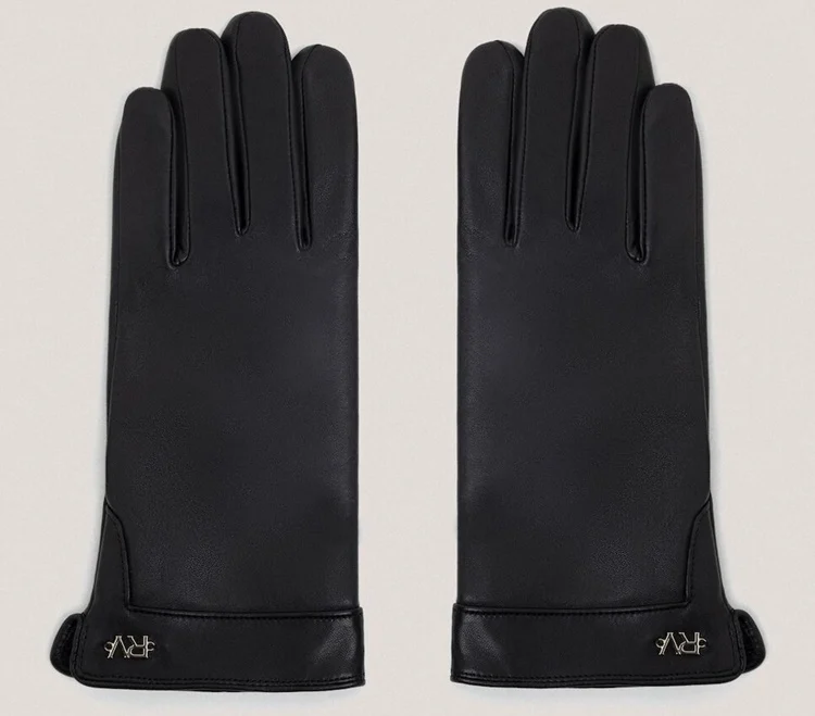 guantes cuero piel negro el corte ingles
