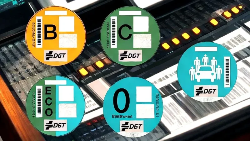 Esta son las etiquetas ambientales de a DGT