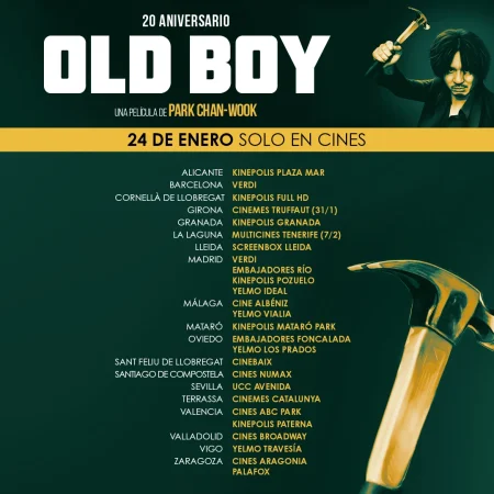 Oldboy, el loquísimo fenómeno coreano que golpeó antes que 'Parásitos' y 'El Juego del Calamar' 1 Merca2.es oldboy reestreno cines Merca2.es