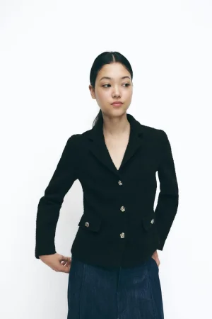 BLAZER ESTRUCTURA BOTONES RELIEVE