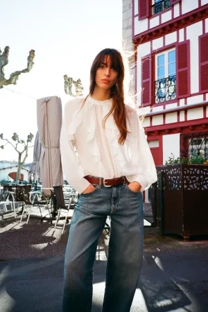 BLUSA VOLANTES ENTREDÓS