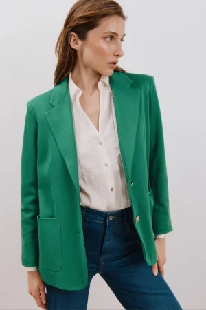 Blazer de punto piqué