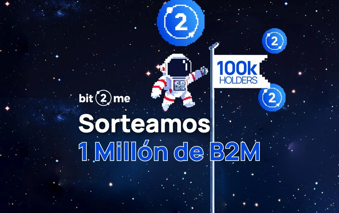 $B2M, el token de Bit2Me, supera los 100,000 holders y lo celebra con un sorteo de 1 millón de $B2M