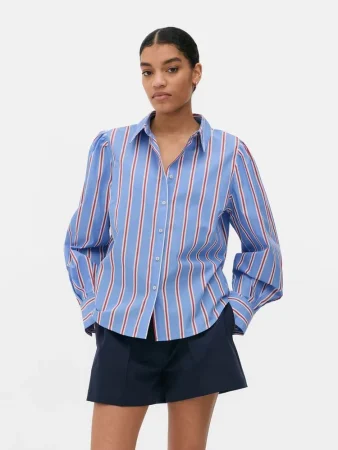 Camisa a rayas de Paula Echevarría