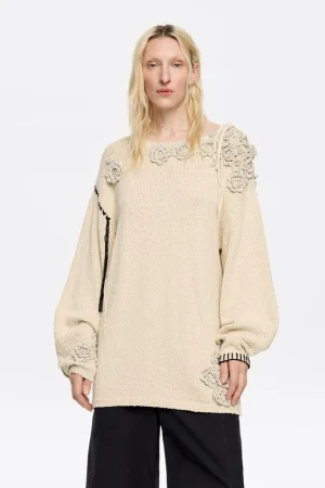 Jersey flores crochet arena