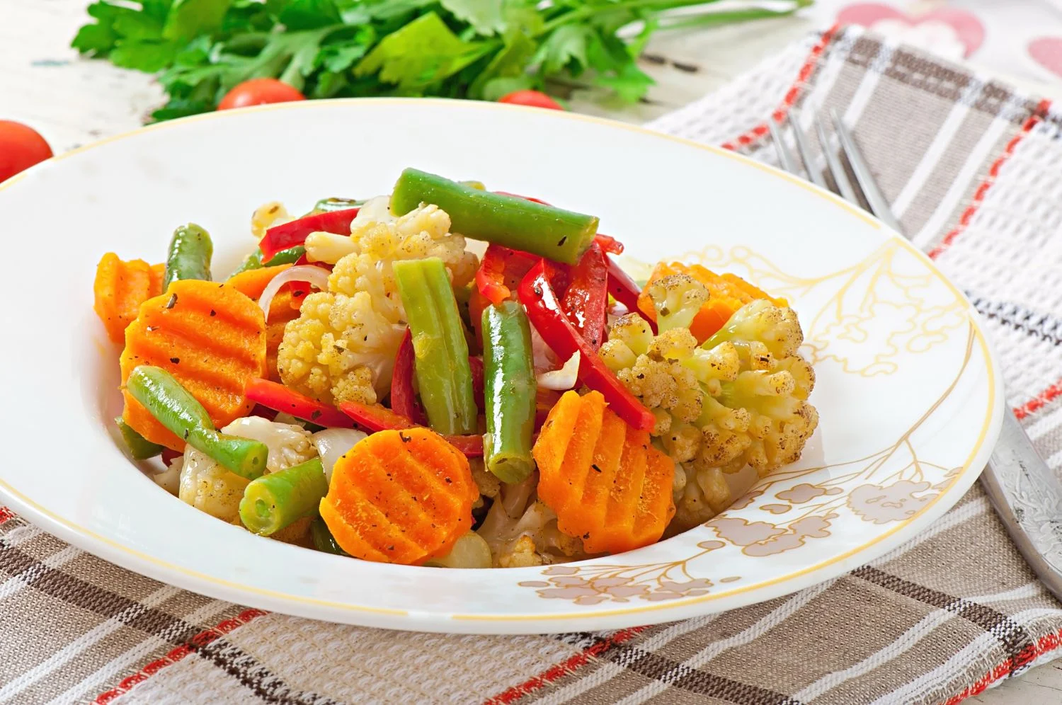 Receta saludable de estofado de verduras