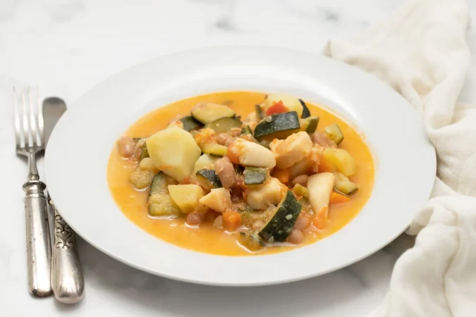 Instrucciones para preparar el estofado de verduras