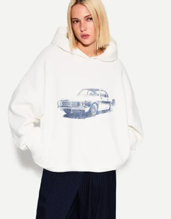 Sudadera capucha print