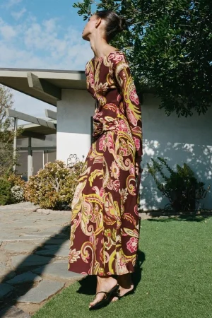 VESTIDO MIDI ESTAMPADO