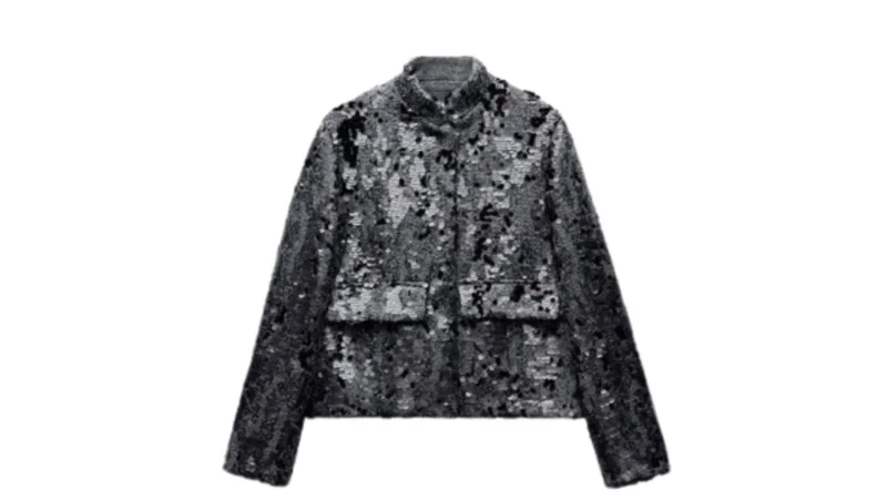 La chaqueta de lentejuelas de ZW collention 