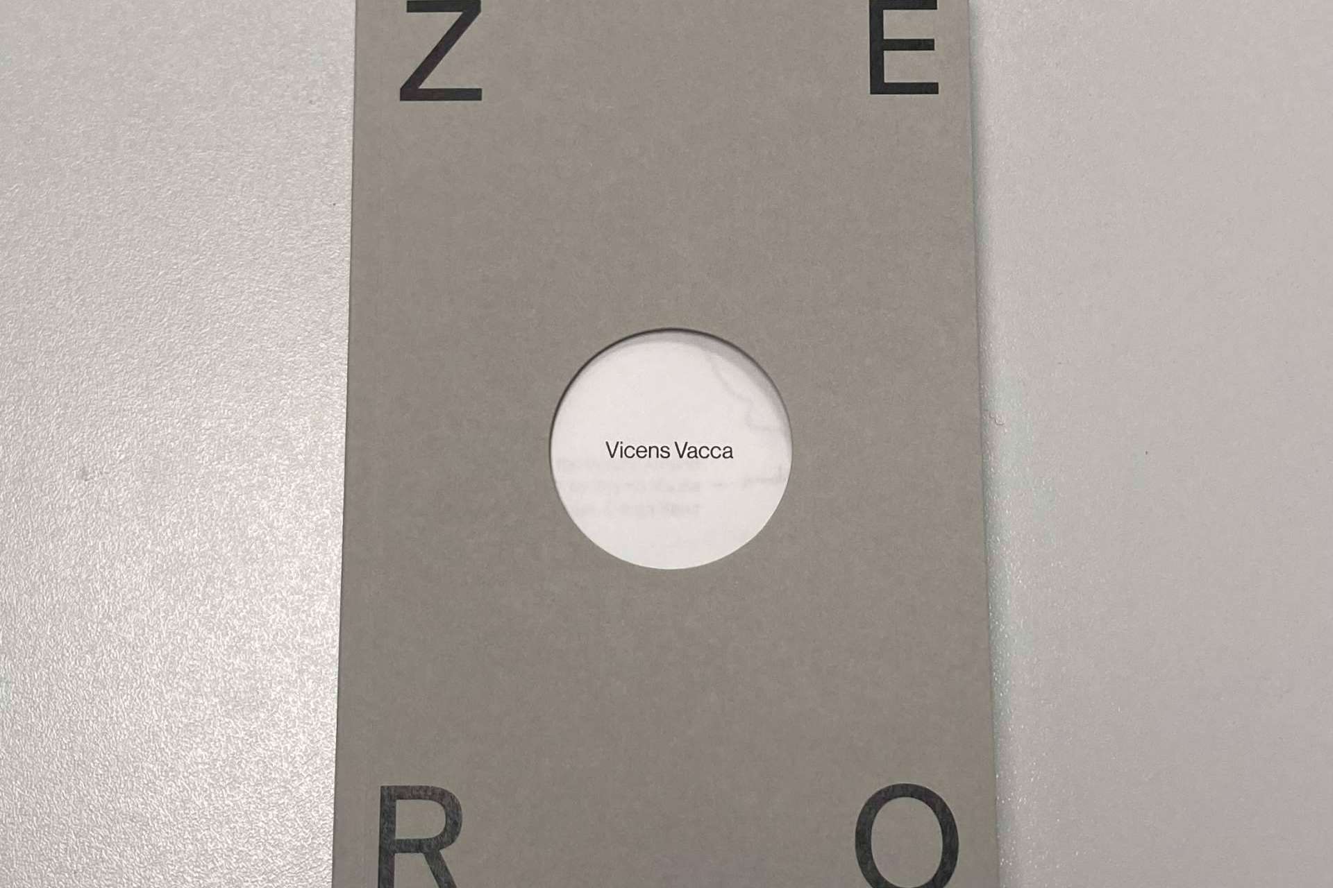 Vicens Vacca publica ZERO, una reflexión múltiple sobre el arte contemporáneo