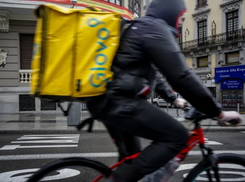 Repartidor de Glovo en Madrid. Fuente: Agencias Repartidor de Glovo en Madrid. Fuente: Agencias