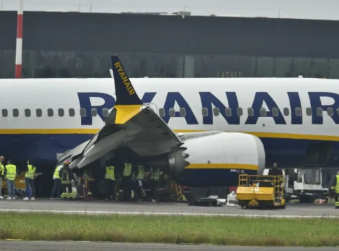 Avión de Ryanair en Italia. Fuente: Agencias