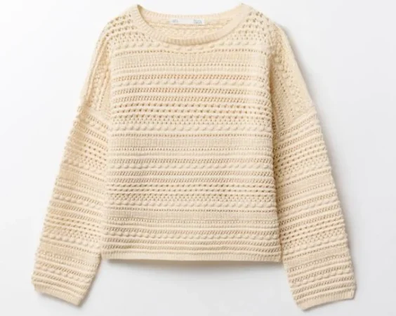 Jersey de punto con aberturas