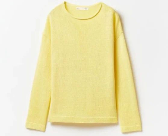 Jersey fino amarillo pastel