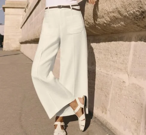 7. Pantalón Cullote Cinturón Trenzado - 30 €