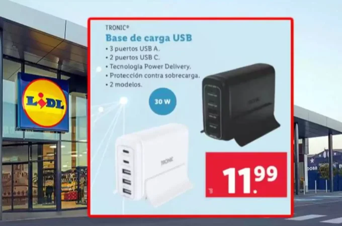 El aparato que está causando furor: la base de carga USB de Lidl