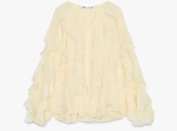 10.- ZW Colección blusa con volantes