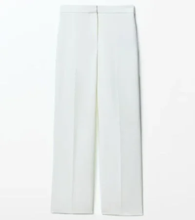 1. Conjunto monocolor blanco: traje de chaqueta