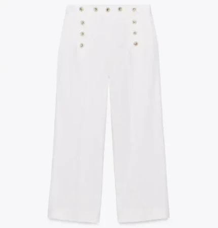 Zara se adelanta a la primavera con estos pantalones de vestir y lucir con zapatillas 50 Merca2.es 4 ZW Botones de colección Pantalones