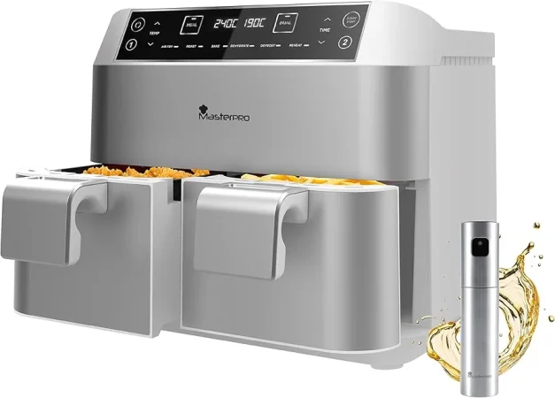 ¿Cuál es el precio de freidora de aire MasterPro Power Duo en Carrefour?