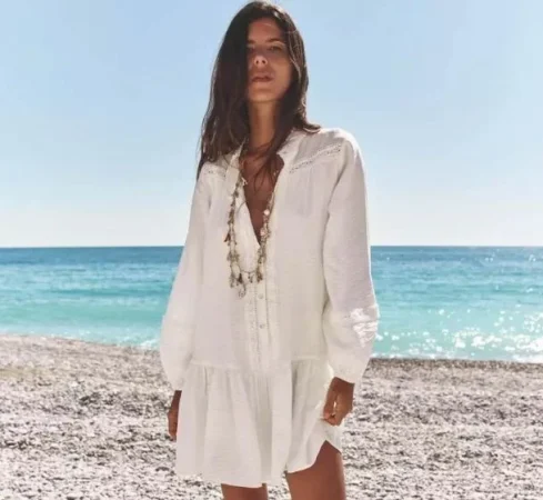 1. Vestido mini blanco