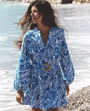 10. Vestido camisero estampado