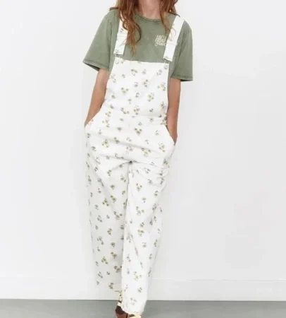 Estos petos largos de Cortefiel son la opción perfecta para un estilo effortless 86 Merca2.es Peto denim con estampado de flores