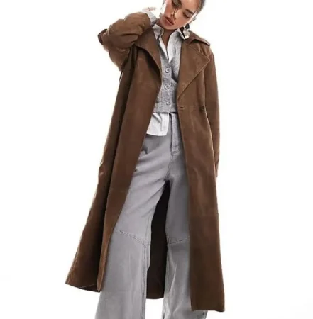 Gabardina de ante oversize de Asos por 309 euros