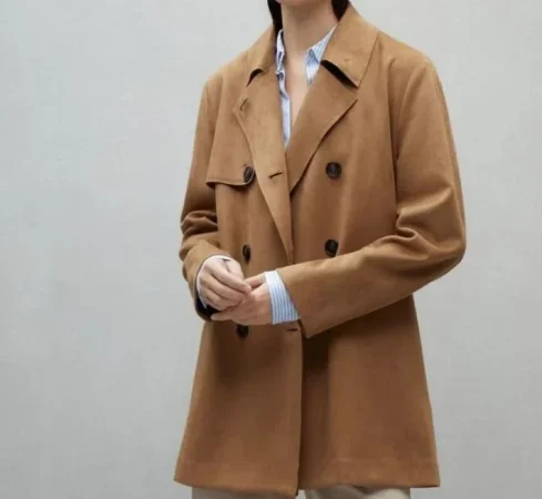 Gabardina de ante de Easy Wear en El Corte Inglés por 41,99 euros