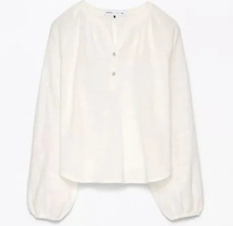 Blusa rústica abullonada: sencillez y elegancia