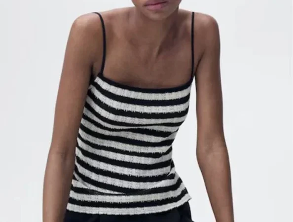 Top de rayas de Mango