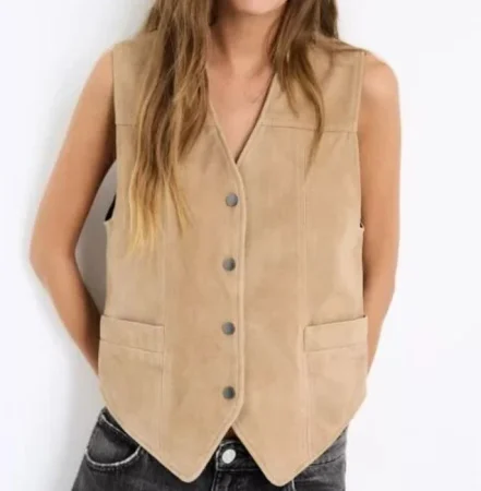 6. chaleco de gamuza (79.99 euros)