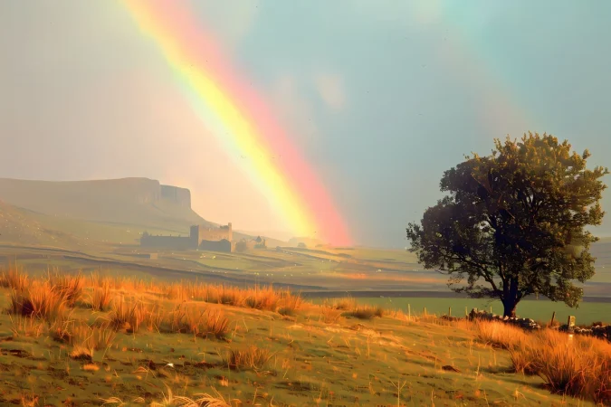 El misterio tras este arcoíris singular