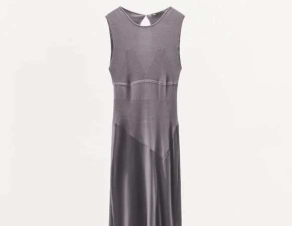 1. Vestido midi con estampado de flores