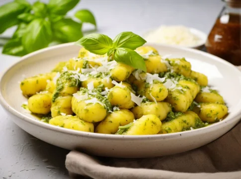 ñoquis al pesto ñoquis al pesto