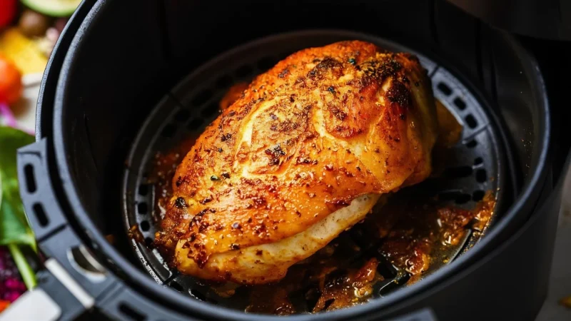 cooking skinless chicken breast with spices air fryer 1 Merca2.es