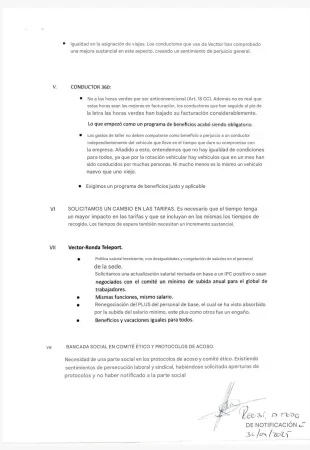 UGT pide aumentar los precios de los viajes largos Cabify 2 Merca2.es Comunicado de UGT.